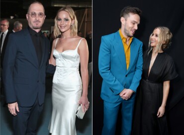 EKSER. Jennifer Lawrence avbildet med Darren Aronofsky og Nicholas Hoult, som hun også har jobbet med profesjonelt. Foto: NTB scanpix EKSER. Jennifer Lawrence avbildet med Darren Aronofsky og Nicholas Hoult, som hun også har jobbet med profesjonelt. Foto: NTB scanpix